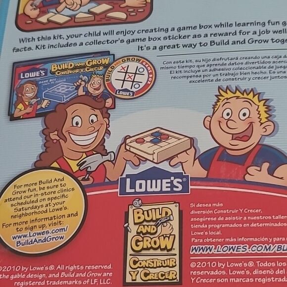 Build and Grow Game Box - Red and Natural Wood - Picture 5 of 5